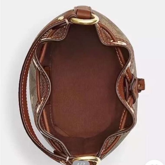NWT Coach Dempsey Drawstring Bucket Bag 15 - Picture 6 of 12
